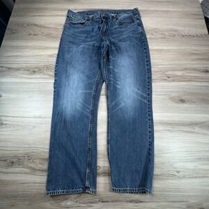 Old Navy Mens‎ 38x30 Straight Leg Blue Wash Denim Jeans
